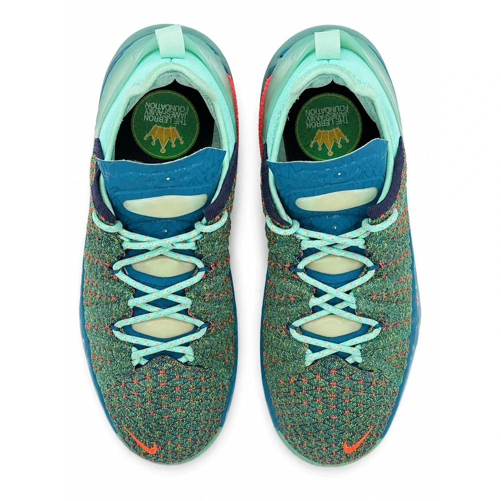 Nike LeBron 18 We Are Family GS Kids 7Y - Womens 8.5 Basketball Shoes CW2760-300